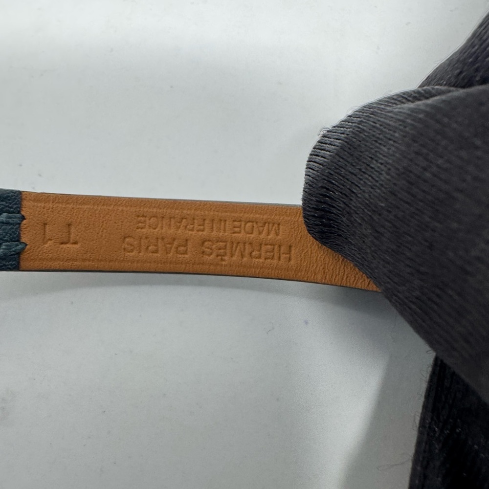 💯Authentic HERMES Rivale Mini Bracelet- deep black/blue - Picture 4 of 5